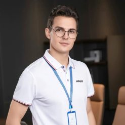 Áo polo đồng phục cổ cúc phối viền nhiều màu