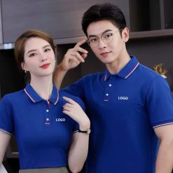 Áo polo đồng phục phối viền mẫu 2