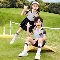 Bộ Đồng Phục Học Sinh Phối Vai Thể Thao