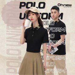 Áo Polo Đồng Phục Điểm Nhấn Cổ Phối Tinh Tế
