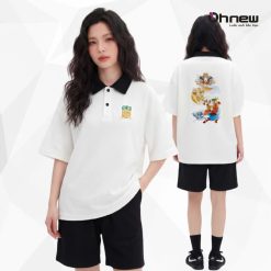 Áo Polo Form Rộng In Graphic Sau